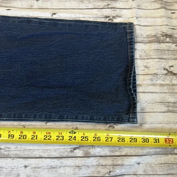 J Crew Jeans Women 30x29 Blue Denim Full Length Wide Leg Stretch Button Fly - Picture 7 of 11